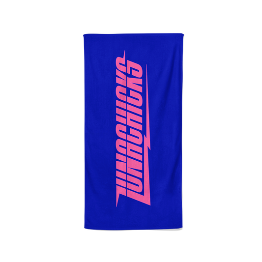 Lightning Bolt Beach Towel  (Blue)